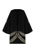 Joaquina Embroidered Linen Mini Tunic / Black